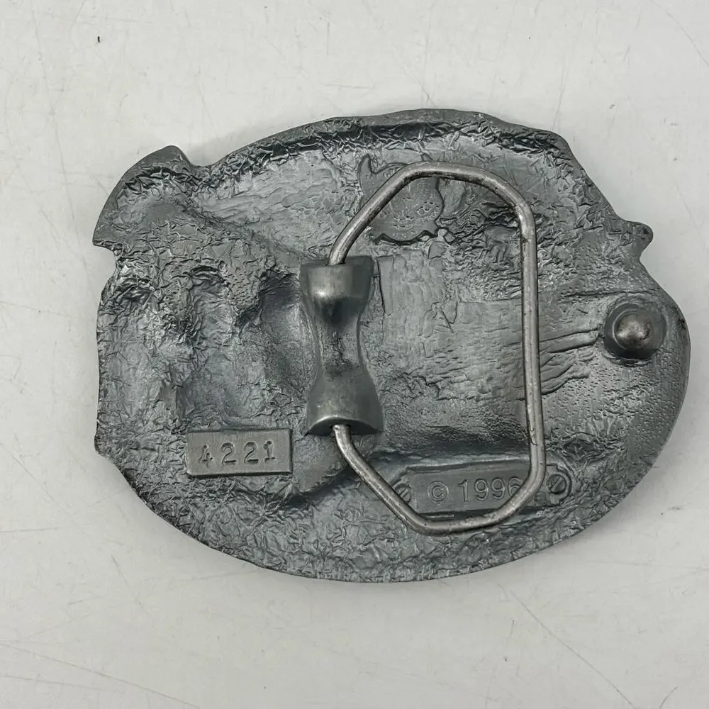 US National Guard Belt Buckle Great American Hero USA Pewter